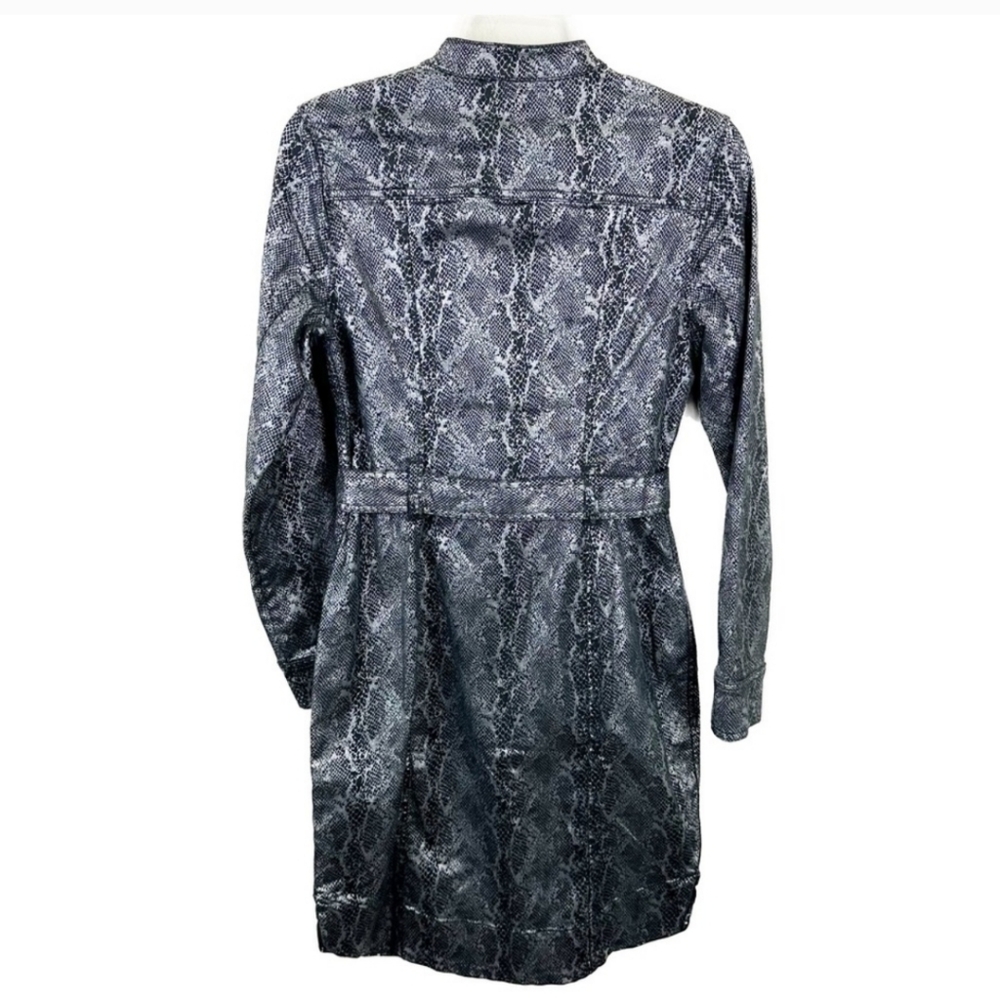 NWT White House Black Market foil reptile dress Size 4 Color:black/silver - Picture 5 of 11